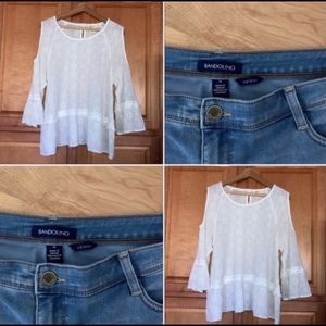 ➕Bandolino Selena Jeans  14 Cropped blue